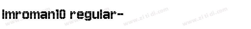 lmroman10 regular字体转换